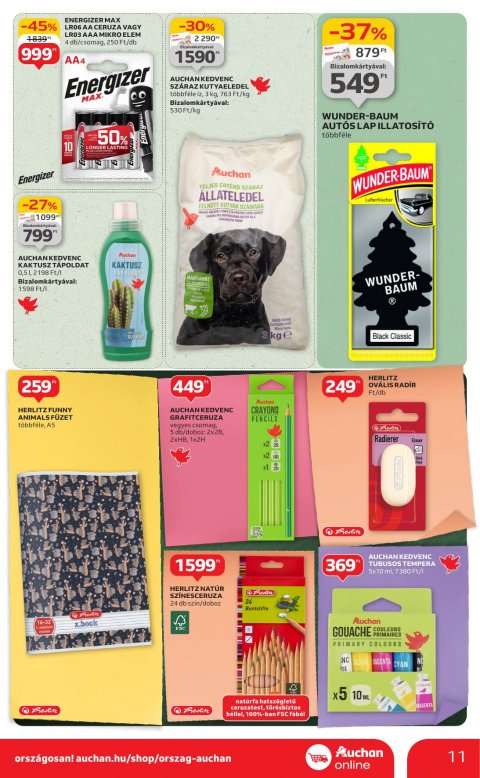 AUCHAN Szupermarket akciós újság