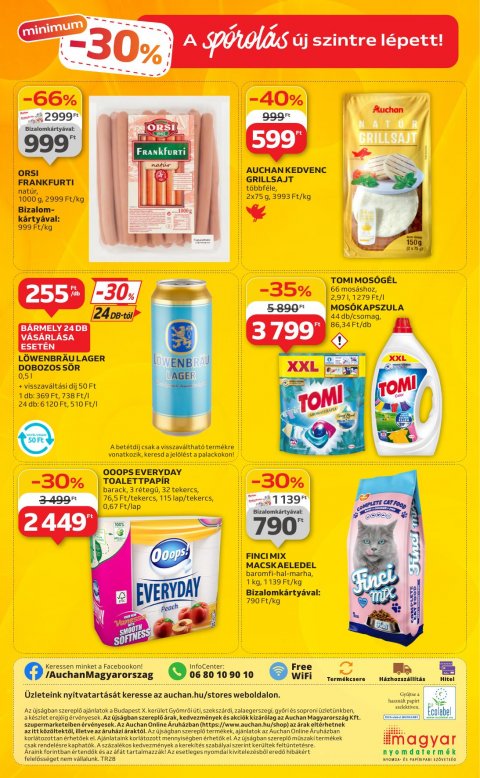 AUCHAN Szupermarket akciós újság
