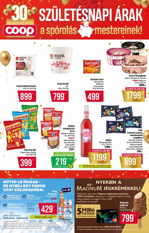 COOP országos akciós újság