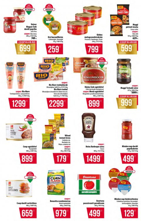COOP országos akciós újság