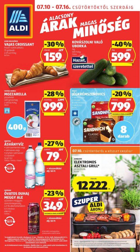 ALDI akciós újság od 10. 7. 2025 do 16. 7. 2025