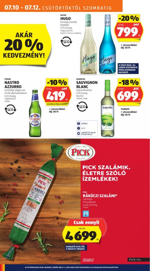 ALDI akciós újság