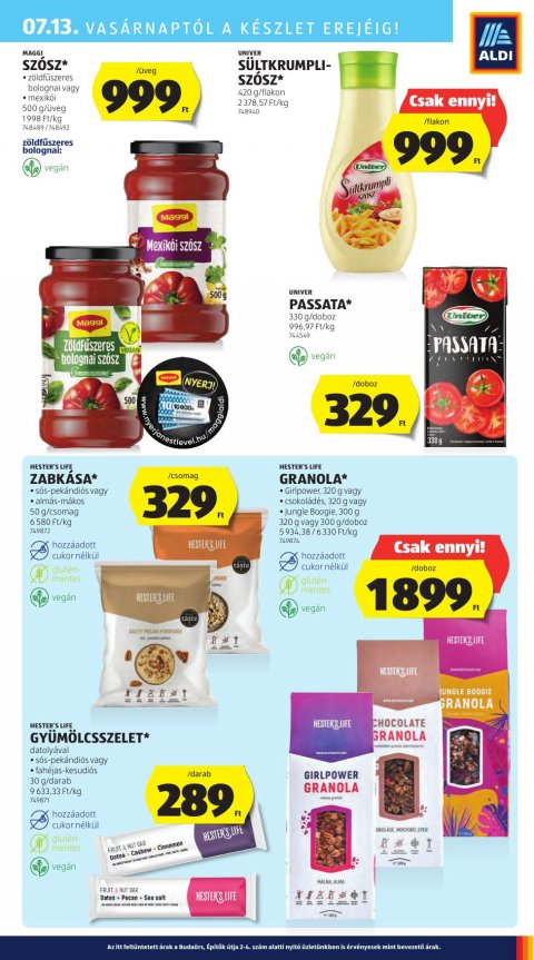ALDI akciós újság