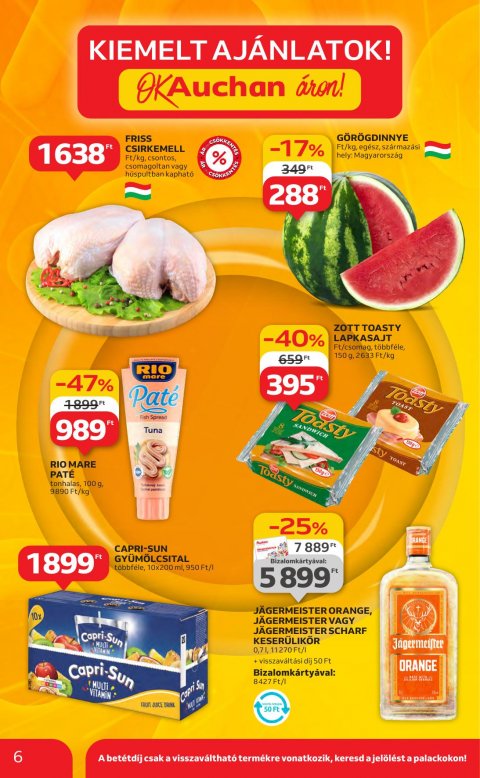 AUCHAN Hipermarket akciós újság