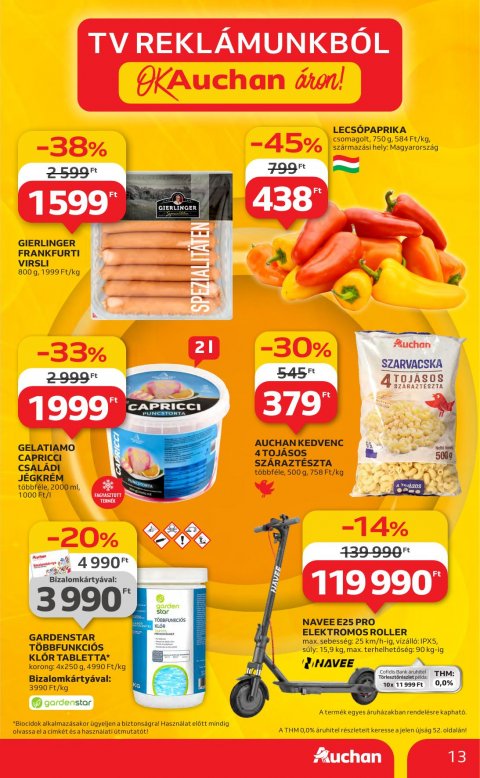AUCHAN Hipermarket akciós újság