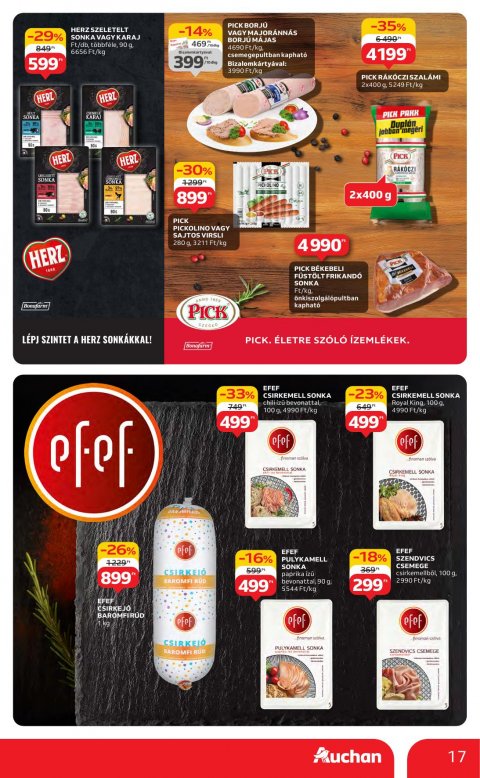 AUCHAN Hipermarket akciós újság