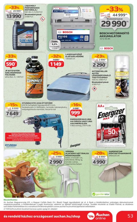 AUCHAN Hipermarket akciós újság