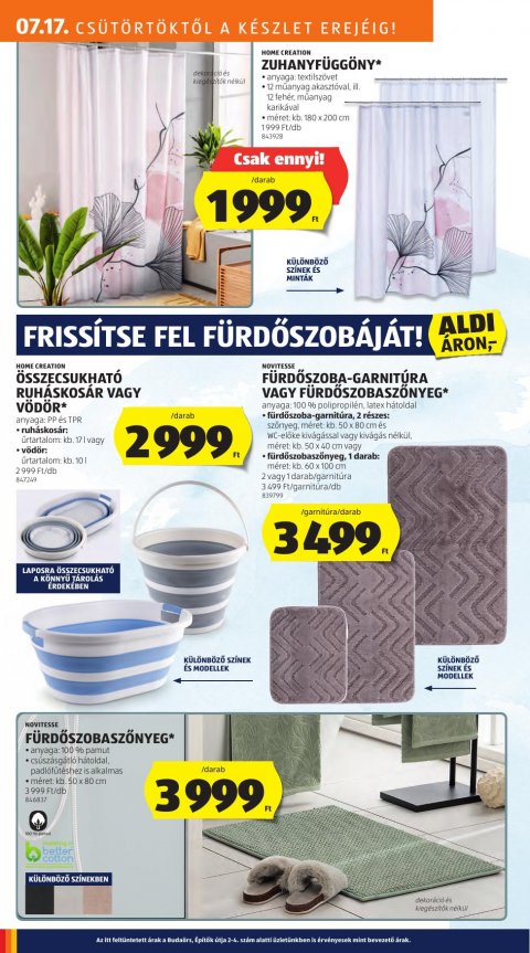 ALDI akciós újság