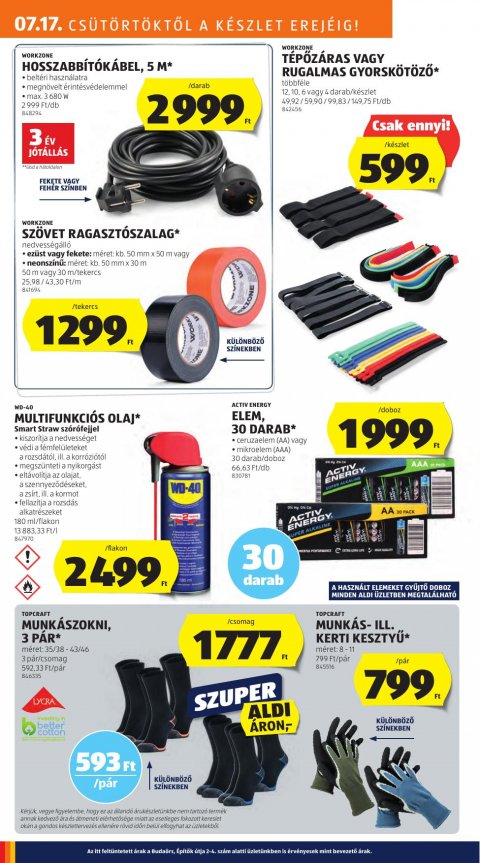 ALDI akciós újság