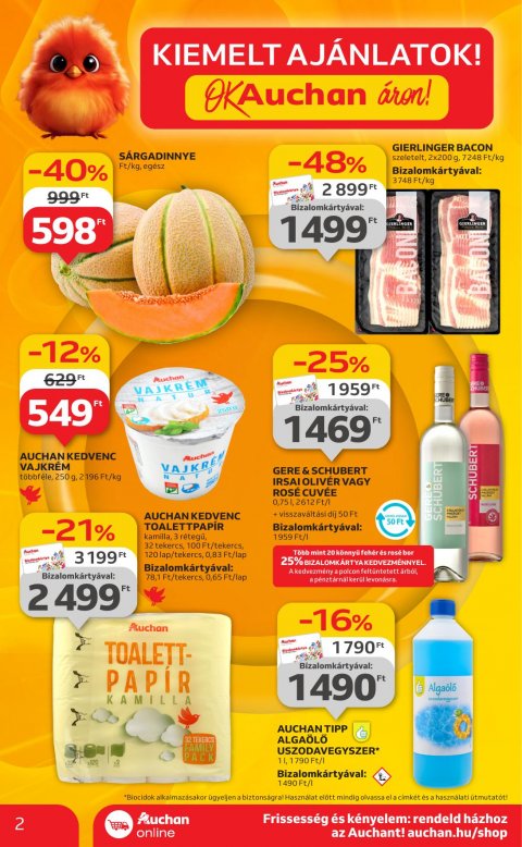 AUCHAN Szupermarket akciós újság