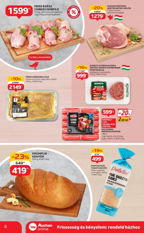AUCHAN Szupermarket akciós újság