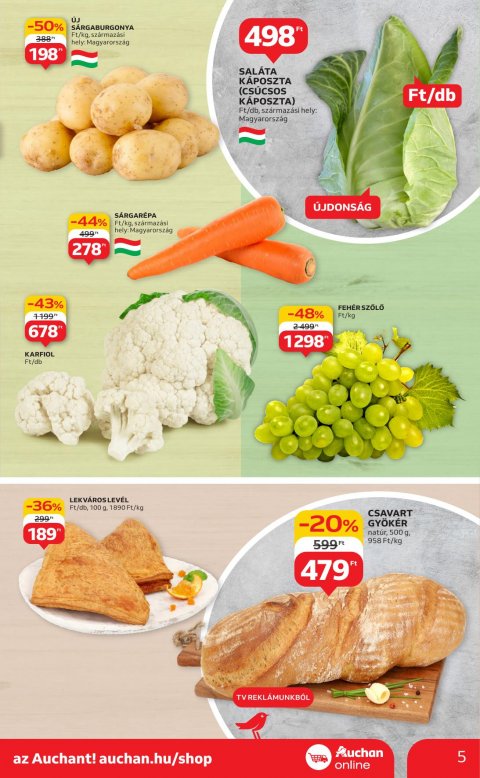 AUCHAN Szupermarket akciós újság