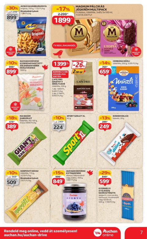 AUCHAN Szupermarket akciós újság