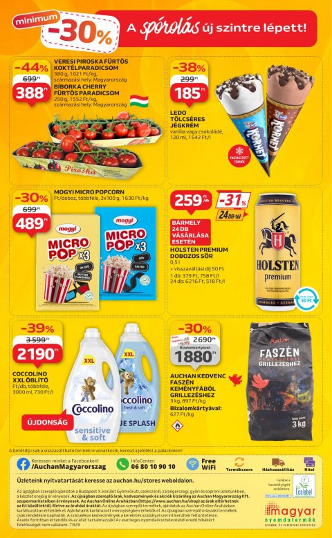 AUCHAN Szupermarket akciós újság