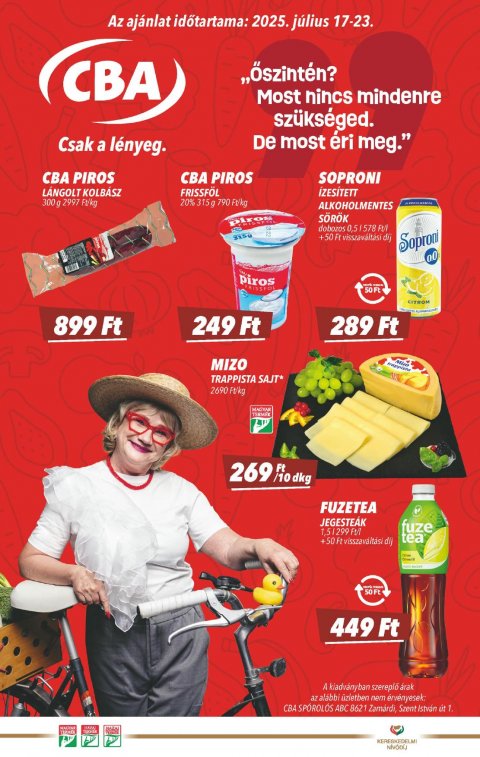 CBA akciós újság od 17. 7. 2025 do 23. 7. 2025