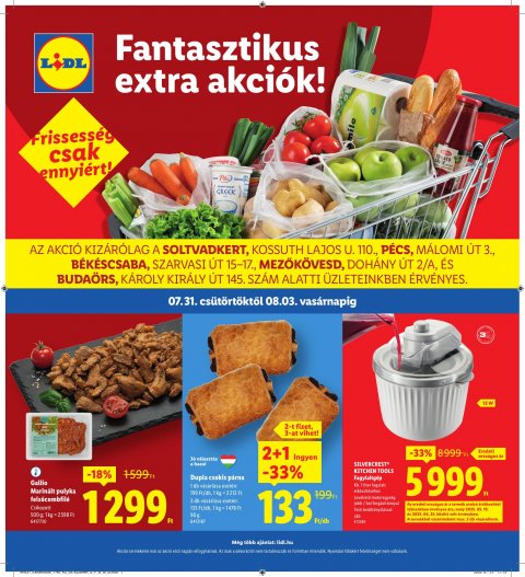 LIDL Regionális akciós újság od 31. 7. 2025 do 3. 8. 2025