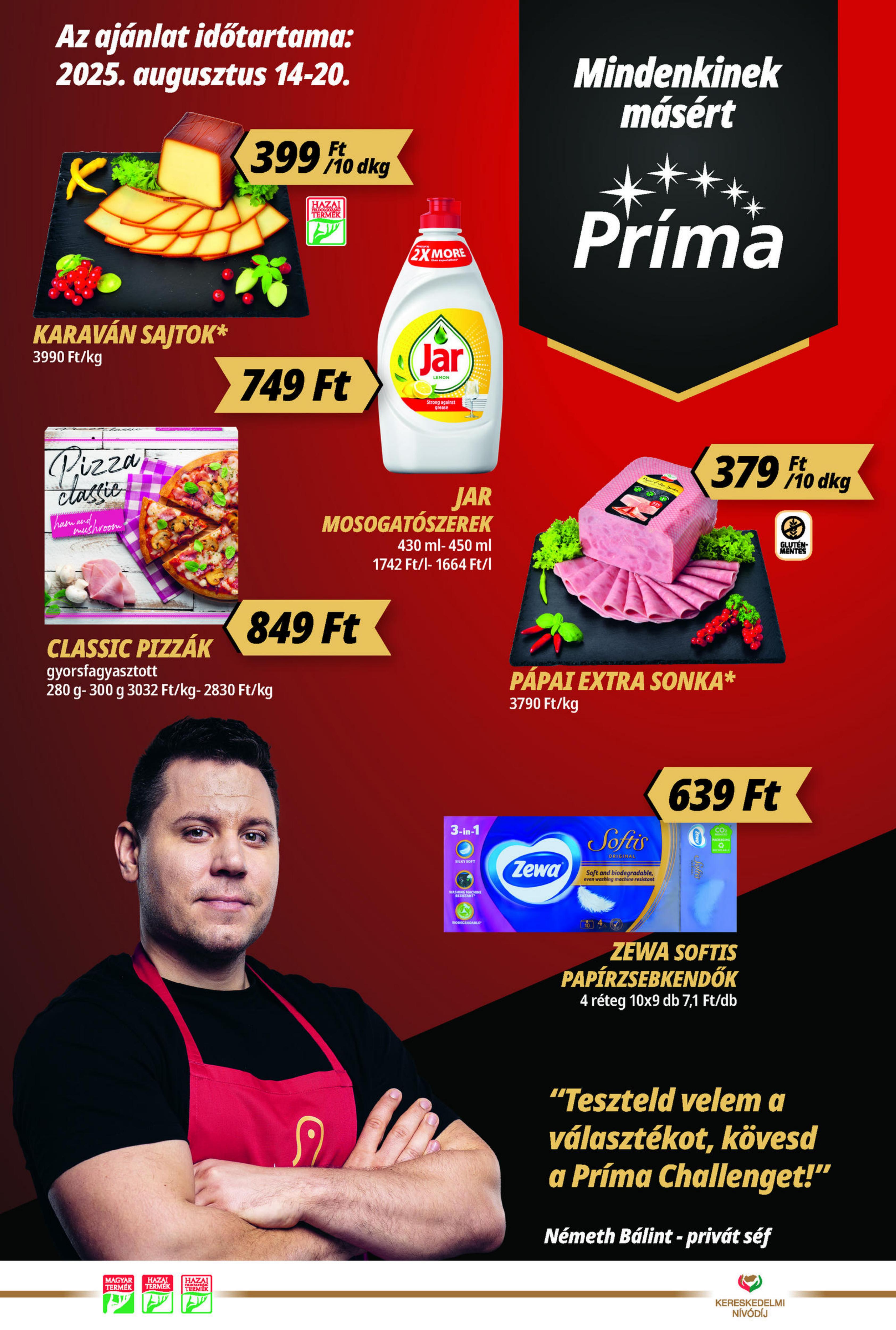 CBA Príma akciós újság od 14. 8. 2025 do 20. 8. 2025