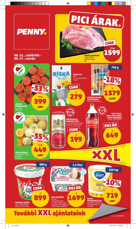 PENNY akciós újság od 21. 8. 2025 do 27. 8. 2025