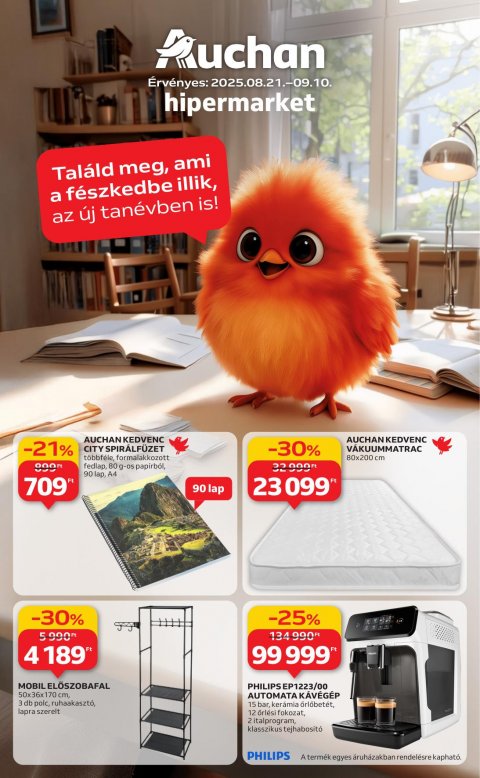 AUCHAN Hipermarket Tanévkezdési ajánlatok akciós újság