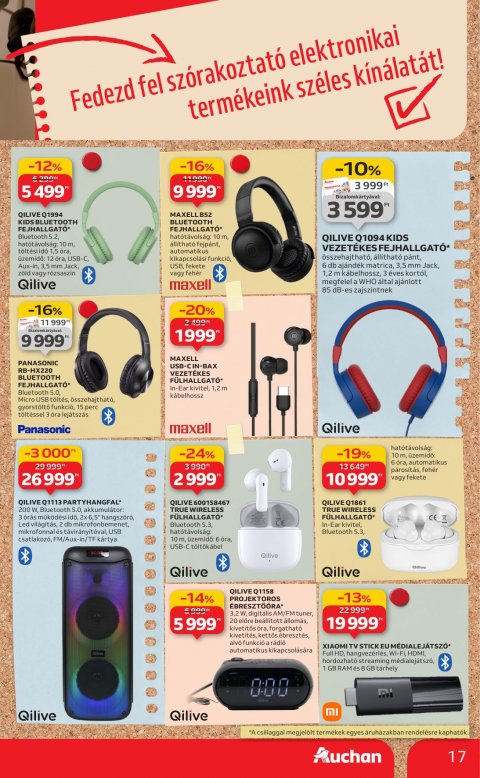 AUCHAN Hipermarket Tanévkezdési ajánlatok akciós újság