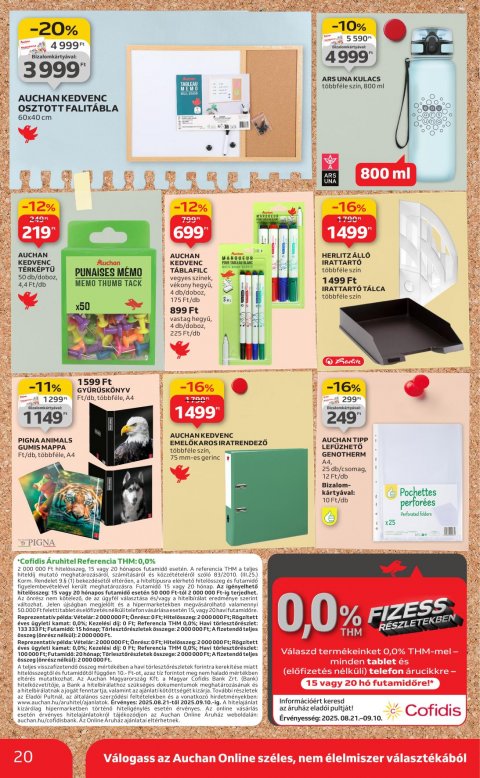 AUCHAN Hipermarket Tanévkezdési ajánlatok akciós újság