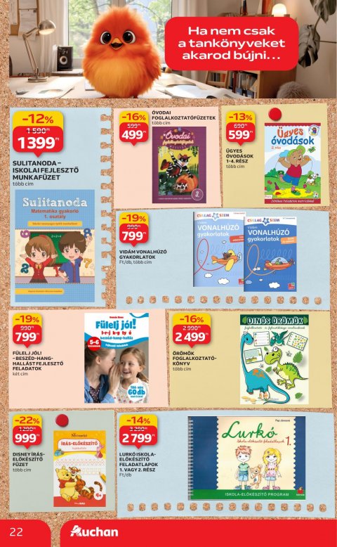 AUCHAN Hipermarket Tanévkezdési ajánlatok akciós újság