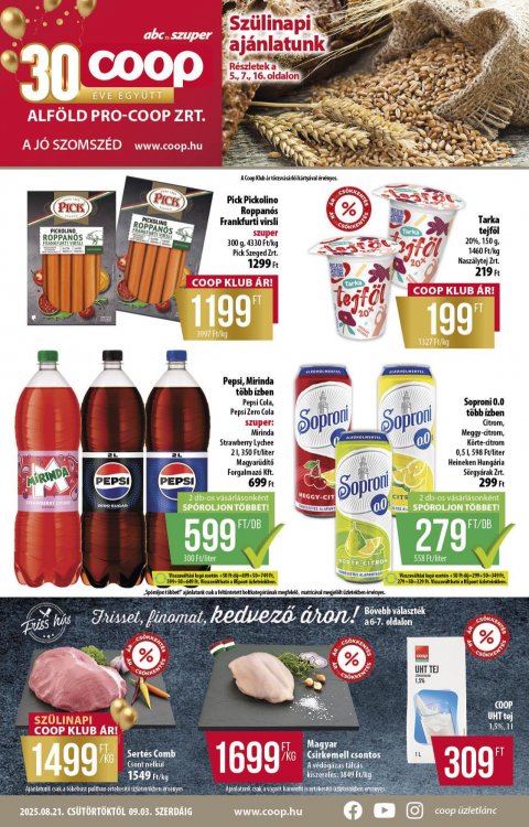 COOP Alföld akciós újság