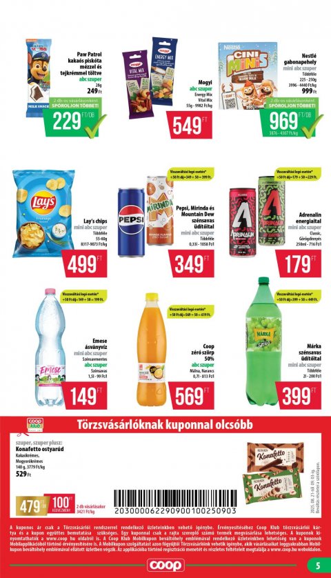 COOP Mecsek akciós újság
