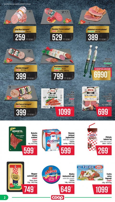 COOP Nyírzem akciós újság