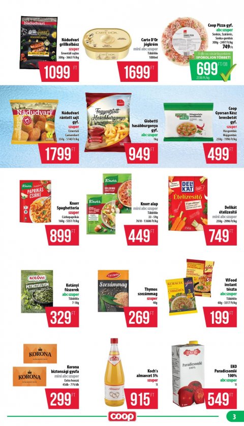 COOP Nyírzem akciós újság