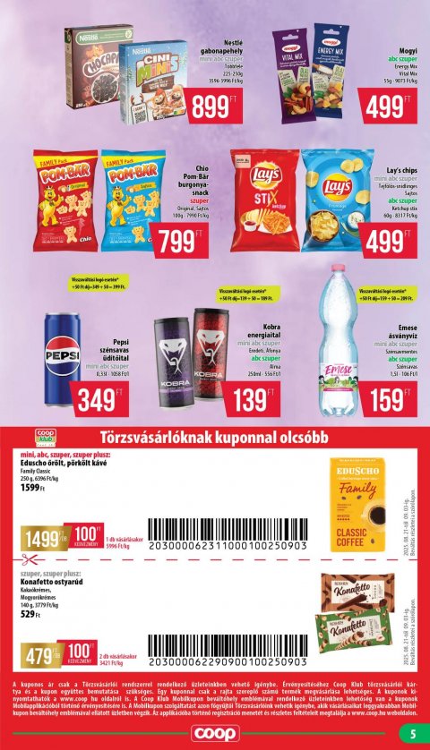 COOP Nyírzem akciós újság