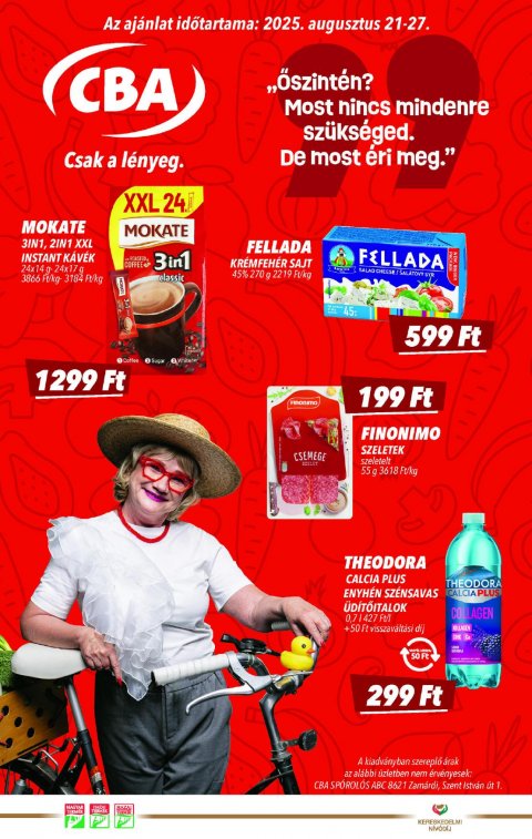 CBA akciós újság