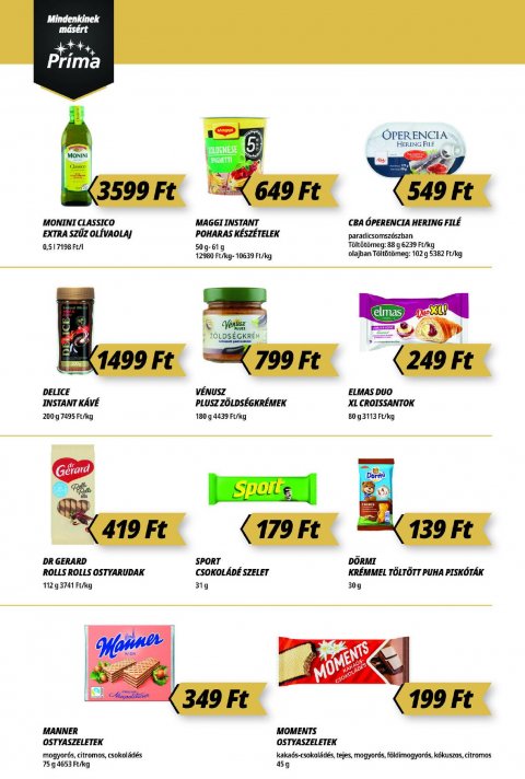 CBA Príma akciós újság