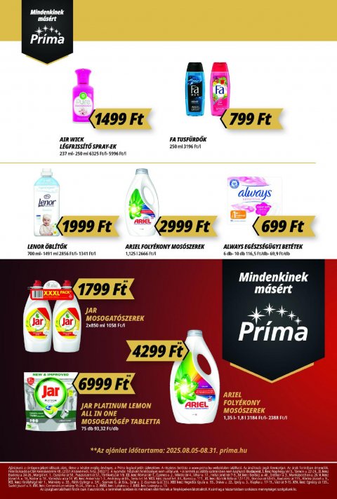 CBA Príma akciós újság