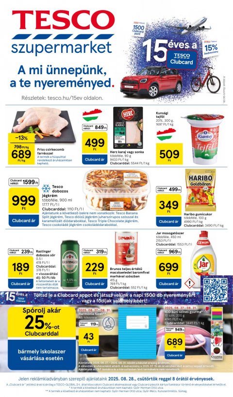 TESCO Szupermarket akciós újság