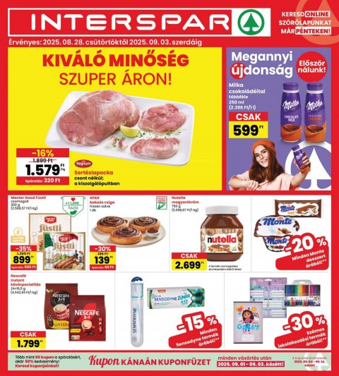 INTERSPAR akciós újság