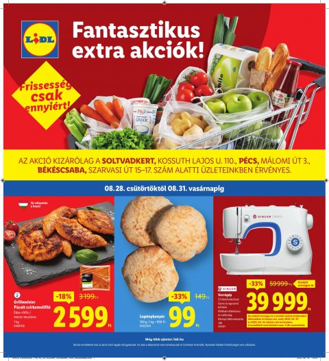 LIDL Regionális akciós újság od 28. 8. 2025 do 31. 8. 2025