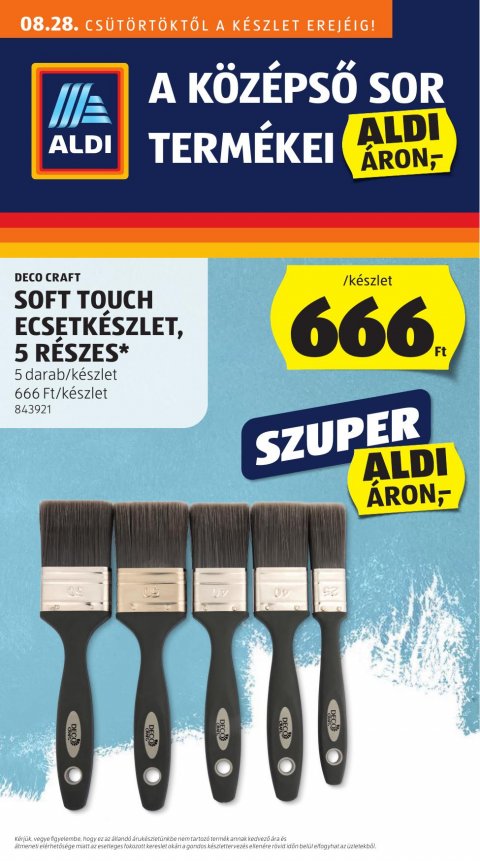 ALDI Középső sor akciós újság od 28. 8. 2025 do 28. 8. 2025