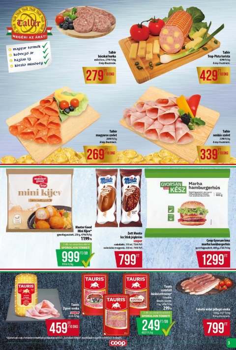 COOP Tisza akciós újság