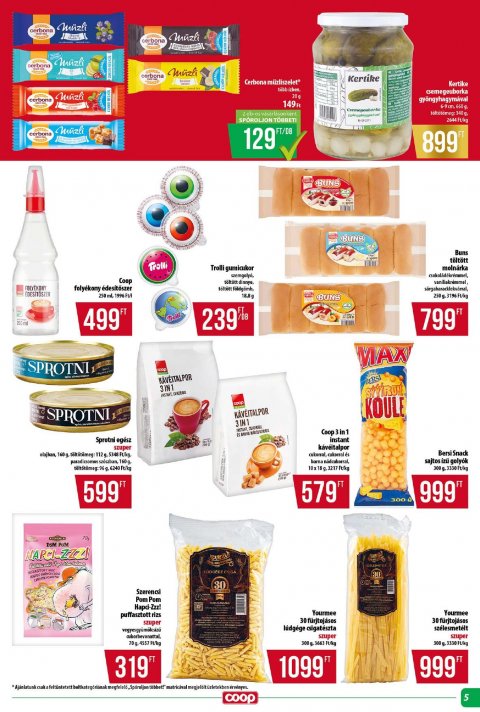 COOP Tisza akciós újság