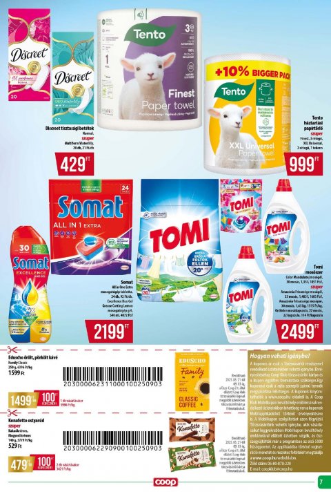 COOP Tisza akciós újság