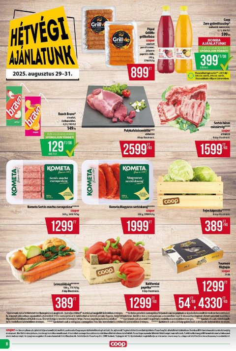 COOP Tisza akciós újság