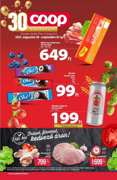 COOP Észak-Kelet akciós újság