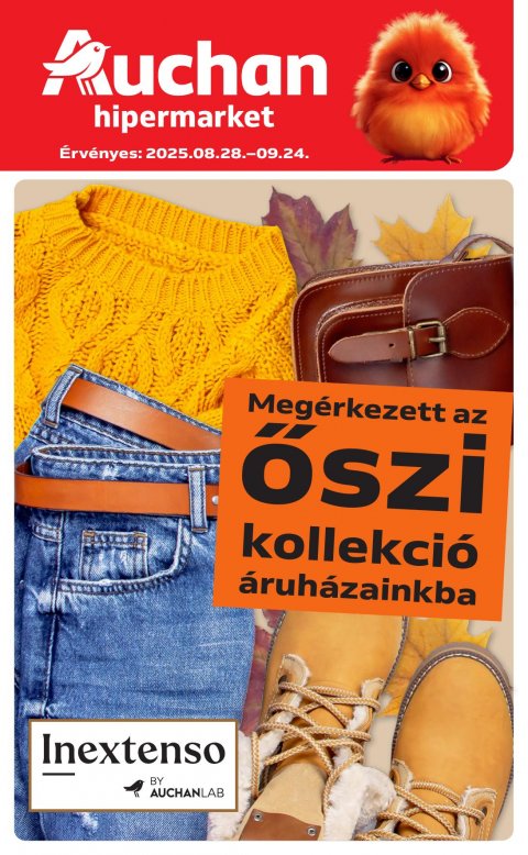 AUCHAN Hipermarket Textil akciós újság od 28. 8. 2025 do 24. 9. 2025