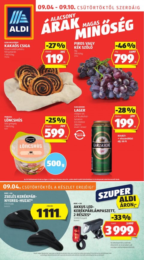 ALDI akciós újság