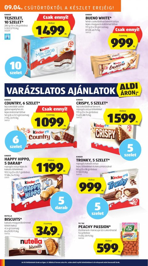 ALDI akciós újság