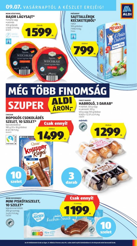 ALDI akciós újság