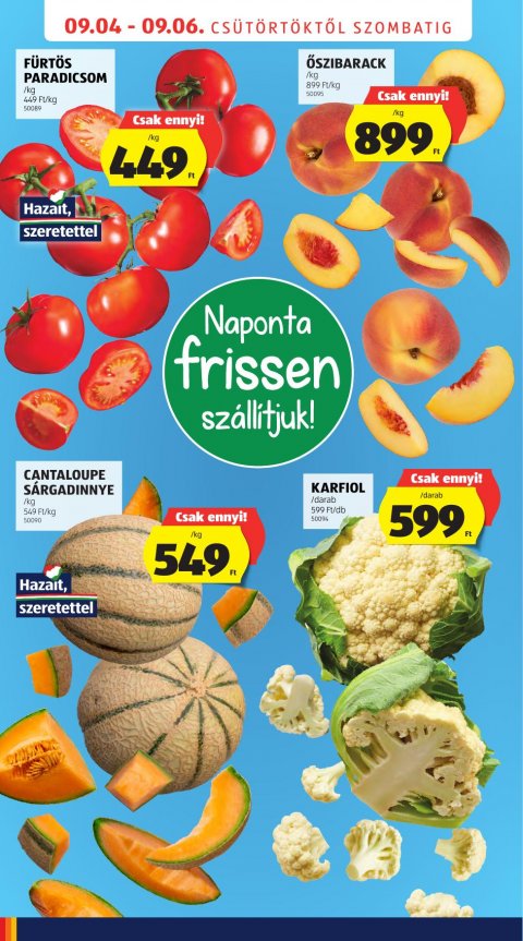 ALDI Nyitás Eger akciós újság