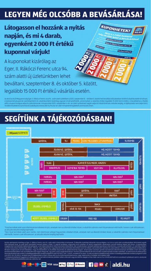 ALDI Nyitás Eger akciós újság