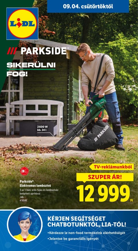 LIDL Nonfood akciós újság od 4. 9. 2025 do 4. 9. 2025
